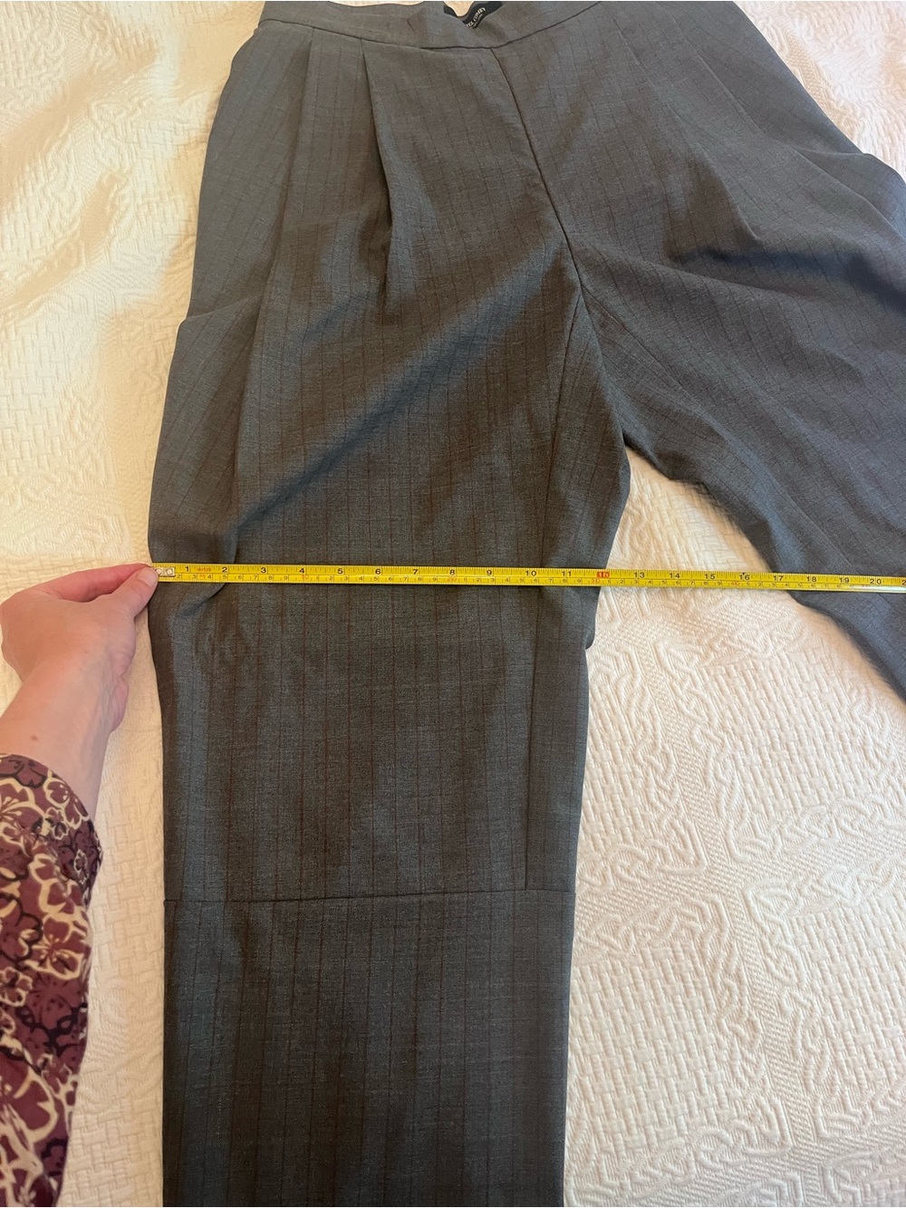 Rachel Comey Women’s Gray Pinstripe Dress Trousers - Picture 10 of 11